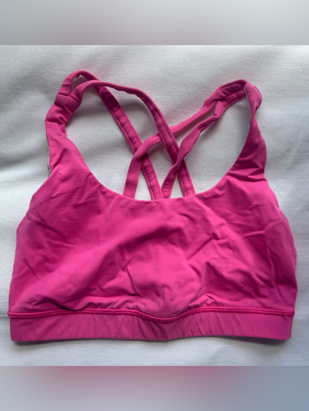 Lululemon energy bra, 6, neon hot pink